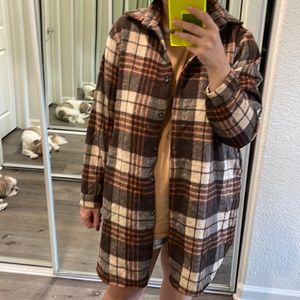 Adora Long Flannel Shacket from Dressed in LALA